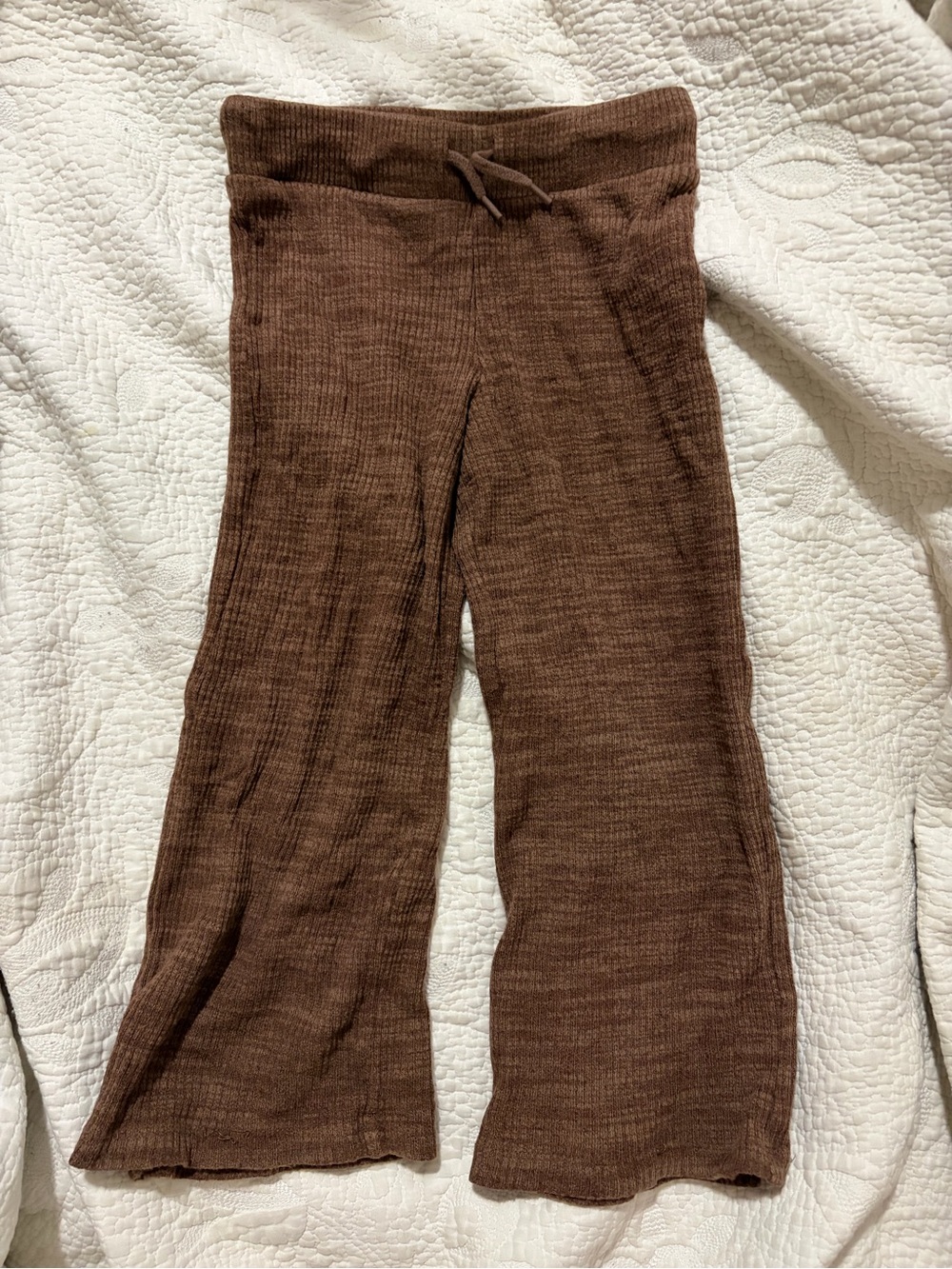 Old navy girls 5T Brown Knit Wide-Leg Bottoms